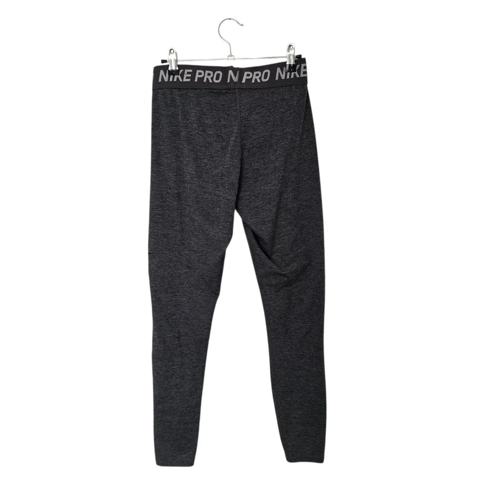 Nike‎ Pro Dri-FIT Leggings Women Small Charcoal Gray Athletic Tight